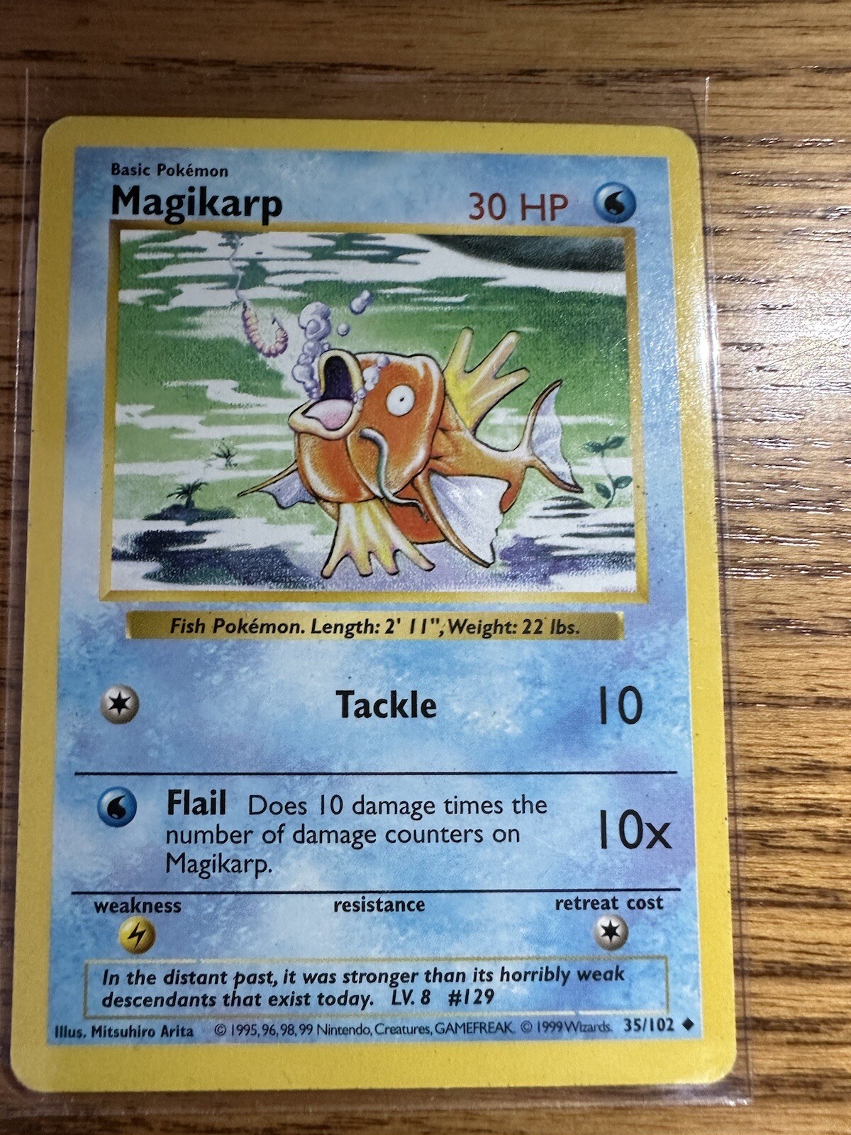 Pokémon TCG Magikarp Base Set 35/102 Regular Shadowless Uncommon