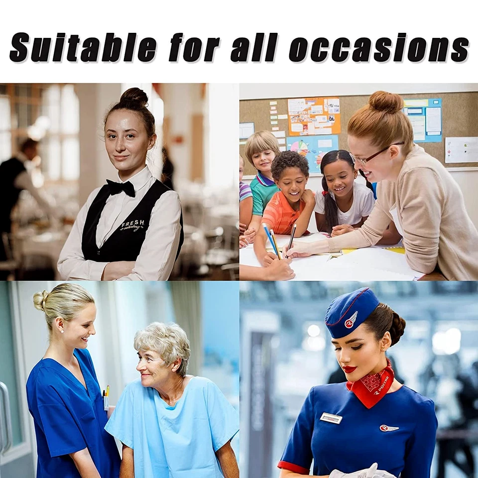 Red para el cabello Smilco 100 piezas, 20 pulgadas redes para el cabello elasticidad malla elástica invisible Foto 3 de 4