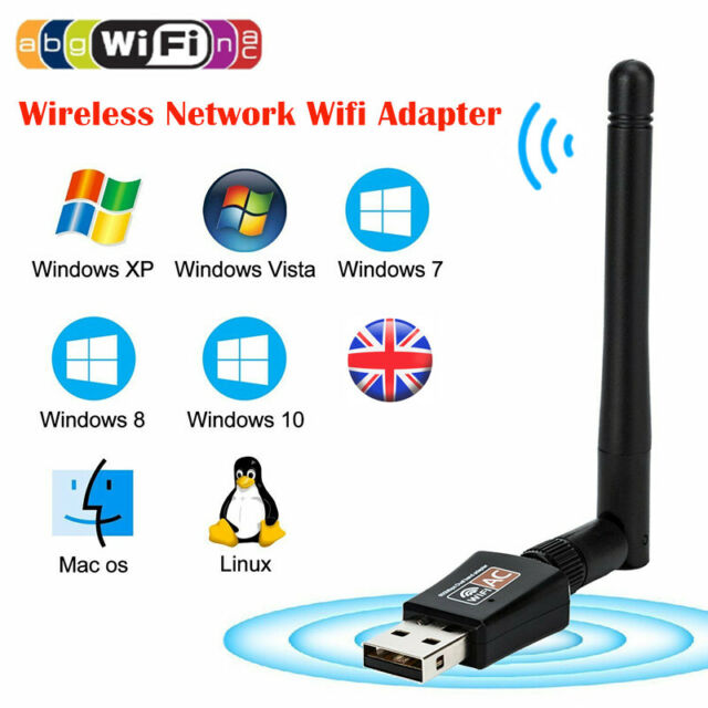 Usb Wifi Dongle Adapter 600mbps Wireless Network For Laptop Desktop Pc Antenna For Sale Online Ebay