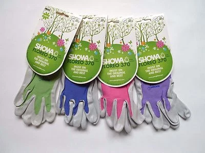 Guanti da giardinaggio leggeri unisex GRANDI Showa 370 FLOREO palma nitrile
