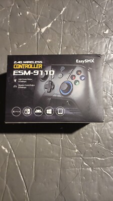EasySMX Wireless Gaming Controller for Windows PC/Steam Factory Seal black