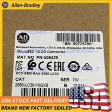New Factory Sealed AB 2080-LC30-10QVB Micro830 10 I/O Controller Free Shipping