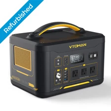 VTOMAN Jump 1500X Portable Power Station 1500W 828Wh Refurbished Solar Generator