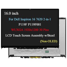 WUXGA LED LCD Touch Screen W/Bezel 16.0" for Dell Inspiron 16 7620 2-in-1 P119F