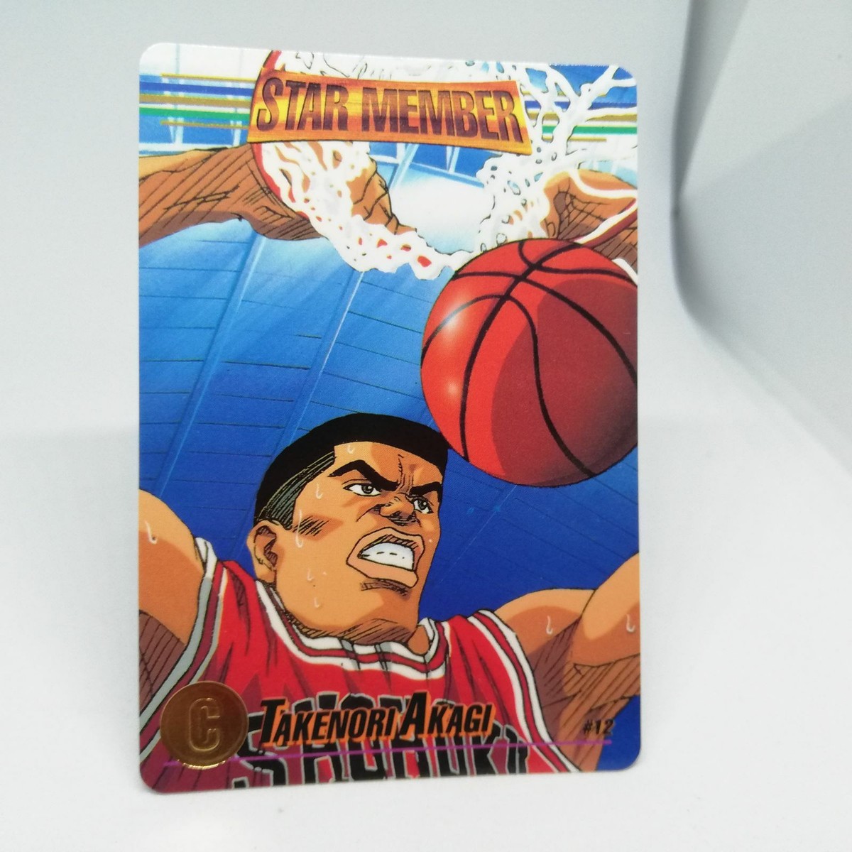 12 Takenori Akagi Slam Dunk CARD From TV Animation Slam Dunk