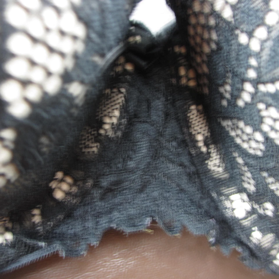 Sujetador Gilligan & O'Malley 36B Negro Encaje Acolchado Con Aros Cierre Ajustable Espalda Foto 3 de 4