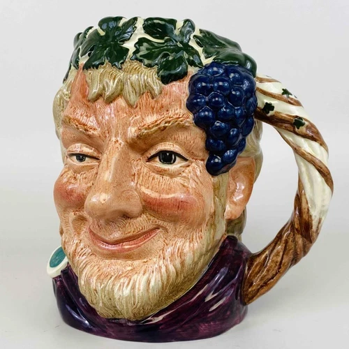 Vtg Large Royal Doulton Bacchus Lord Wine D6499 Character Porcelain Jug Mug Toby