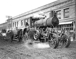 Steam Engine Tractor 1910 Farming Photo