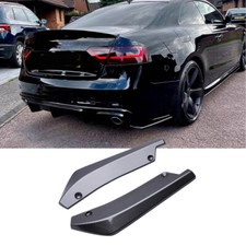 For Audi A4 S4 A5 S5 Carbon Rear Spats Diffuser Bumper Spoiler Splitter Canards