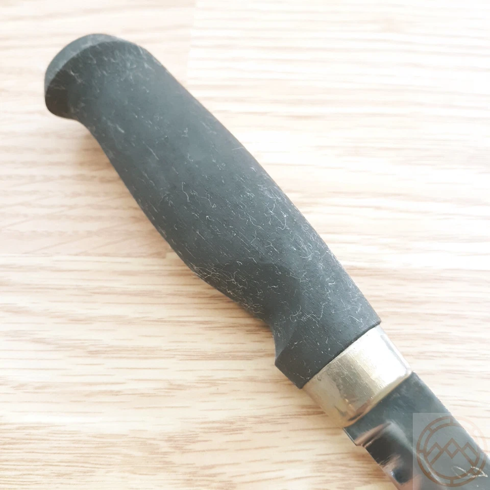 Cuchillo fijo Marttiini Ilves Edition 4,25" 80CrV2 hoja de acero mango de madera de abedul Foto 4 de 4