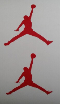 2 Michael Jordan Air Mini Decal Basketball Logo Vinyl Window