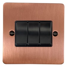 G&H Flat Plate Rose Gold FRGB Light Switches, Plug Sockets, Toggles, Dimmers
