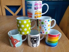 Kitchen Craft Porcelain Espresso Mugs x 6  / 80ml