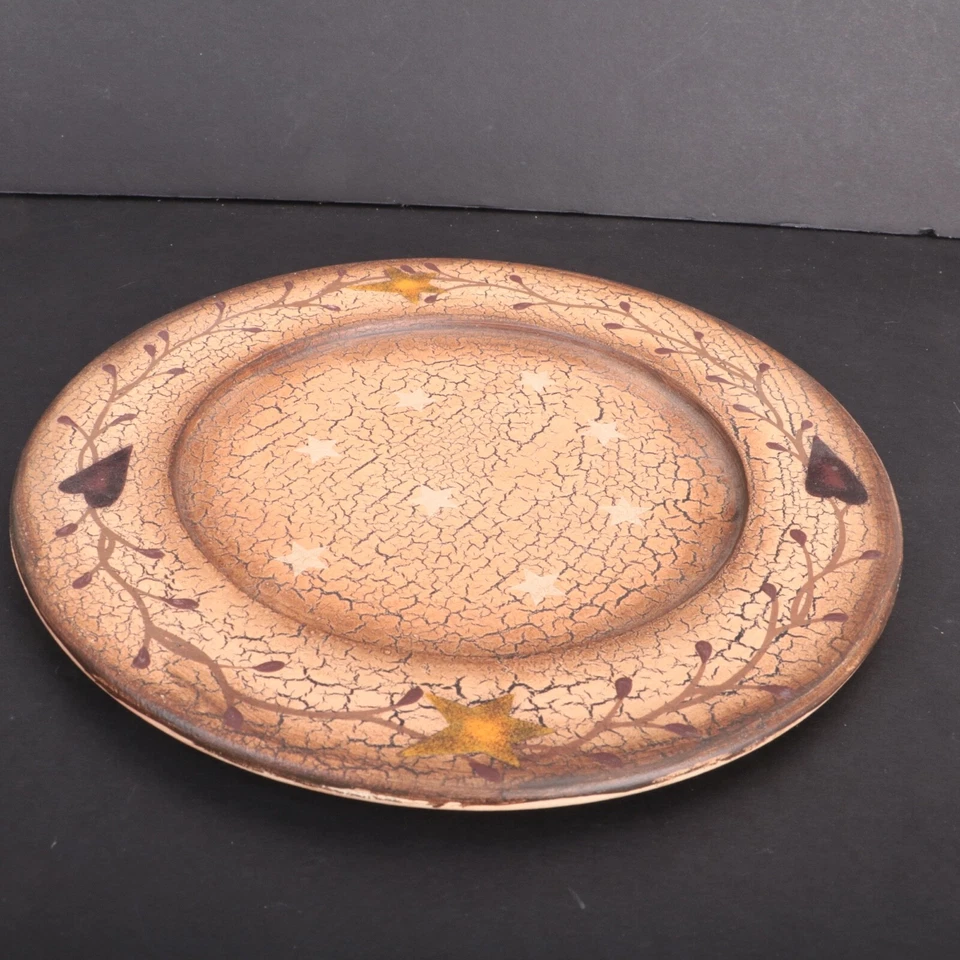 Stars & Crackles Resin Country Plate - Image 3 of 4