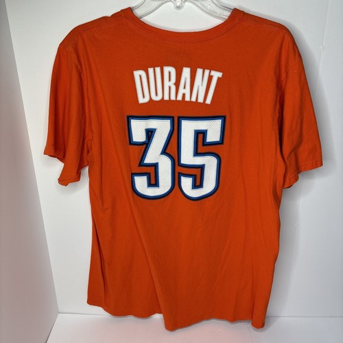 Adidas The Go-To Tee Oklahoma Thunder NBA Durant #35 Men’s Size L Shirt Orange - Bild 5 von 7