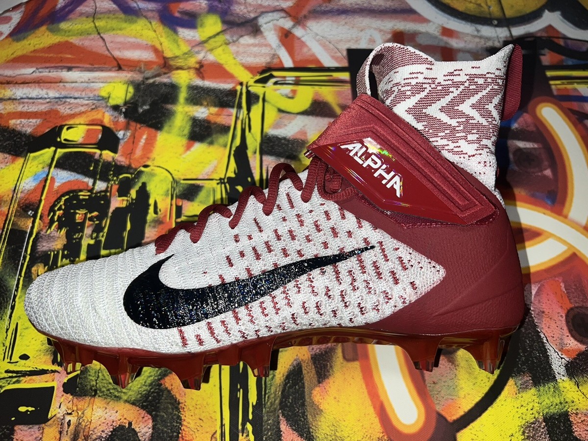 Nike Alpha Menace Elite 2 Football Cleats University Red Sz 