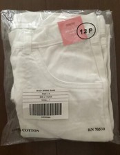 NWT Gymboree HOLLAND DAYS Tulip Pocket Petal Cuff White Denim Capri Pant 12P 12 