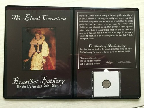 The Blood Countess - World's Greatest Serial Killer - Hungary Silver Dinar/Coin