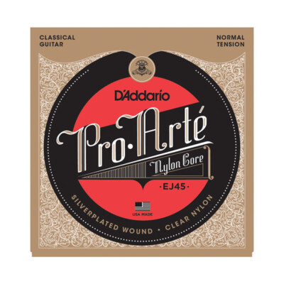 D'Addario EJ45 Pro Arte Nylon Classical Guitar Strings; normal tension