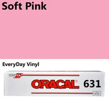 12"x5'- Soft Pink - Matte Oracal 631 Exhibition CAL Roll Craft Adhesive Vinyl