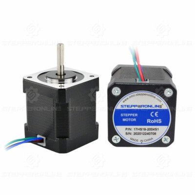 STEPPERONLINE 1x Nema 17 Stepper Motor 59Ncm(84oz.in) 2A 48mm Body 17HS19-2004S1