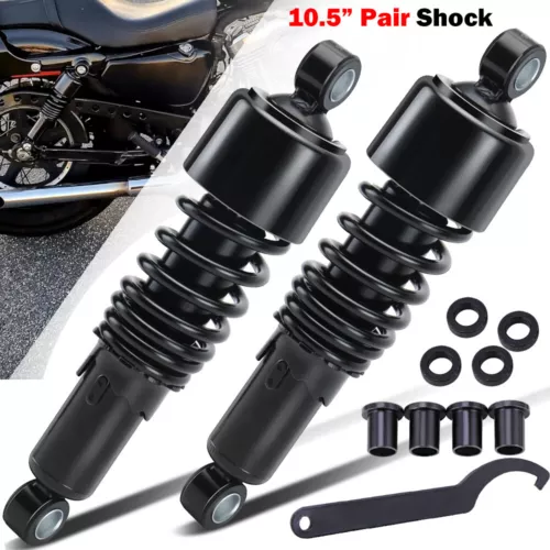 Rear Suspension Shocks Absorbers 10.5'' For Harley Dyna Sportster FLH/FLT FXDWG - Picture 1 of 18