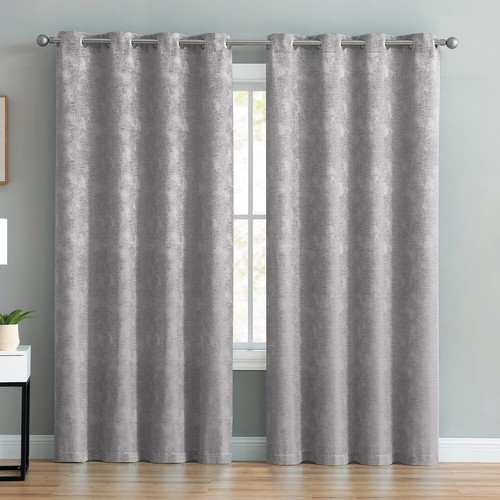 Rosalie Metallic Jacquard Window Panel, 55x84 Inches - Picture 12 of 16