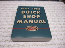 1952-1953 Buick Shop Manual Special Super Roadmaster Skylark