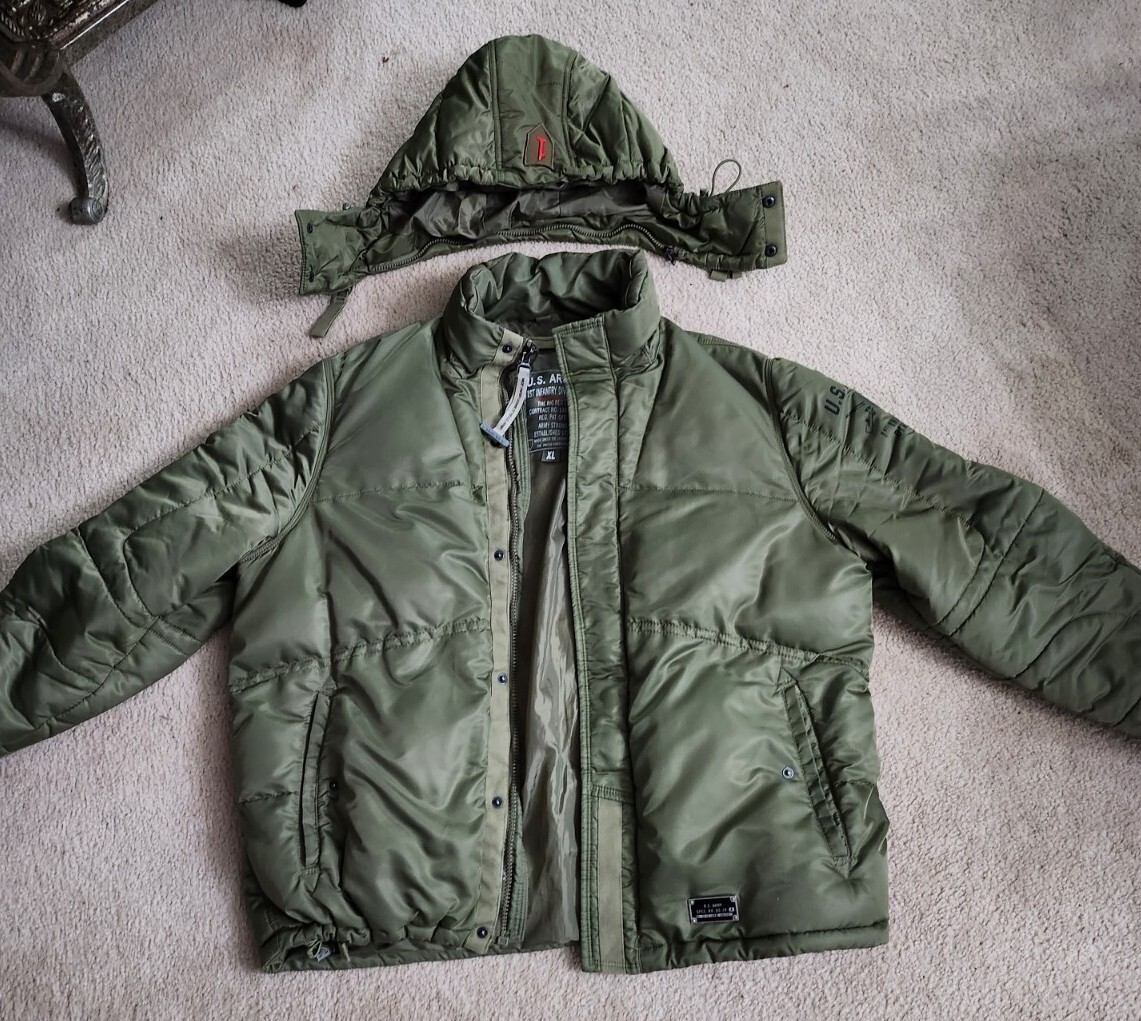 Military US Army Puffer jacket xl 1rst Infantry Division | eBay Military US Army Puffer jacket xl 1rst Infantry Division | eBay