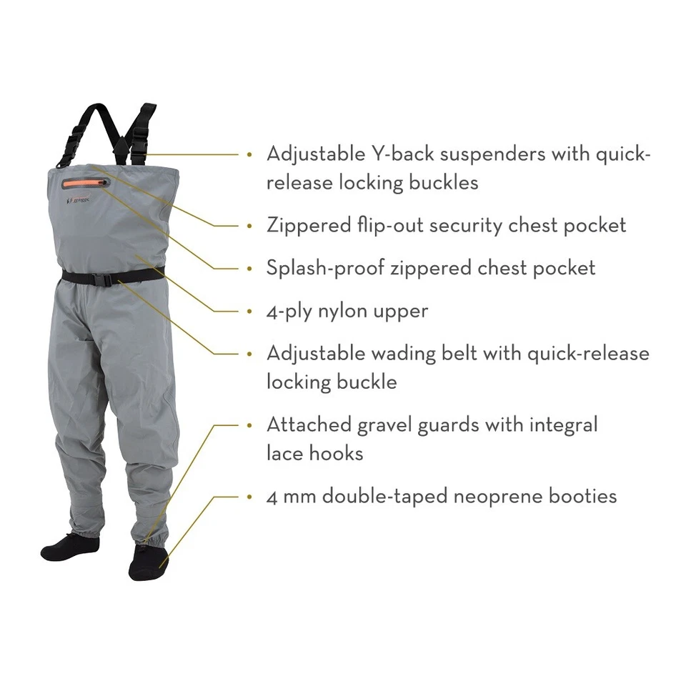 Frogg Toggs 2711136 Canyon II Nylon Breathable Stockingfoot Chest Wader - Image 2 of 3