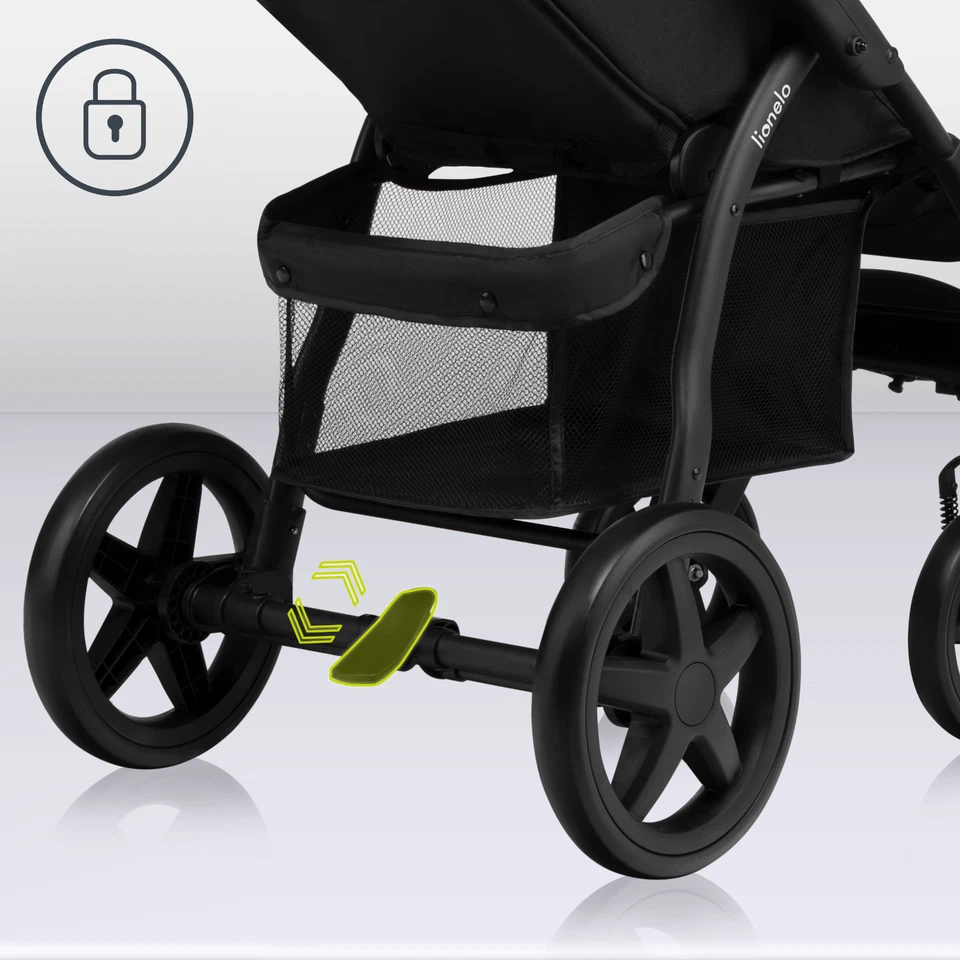 LIONELO® Kinderwagen Buggy bis 22 kg mit Liegefunktion zusammenklappbar Fußdecke - Bild 4 von 4