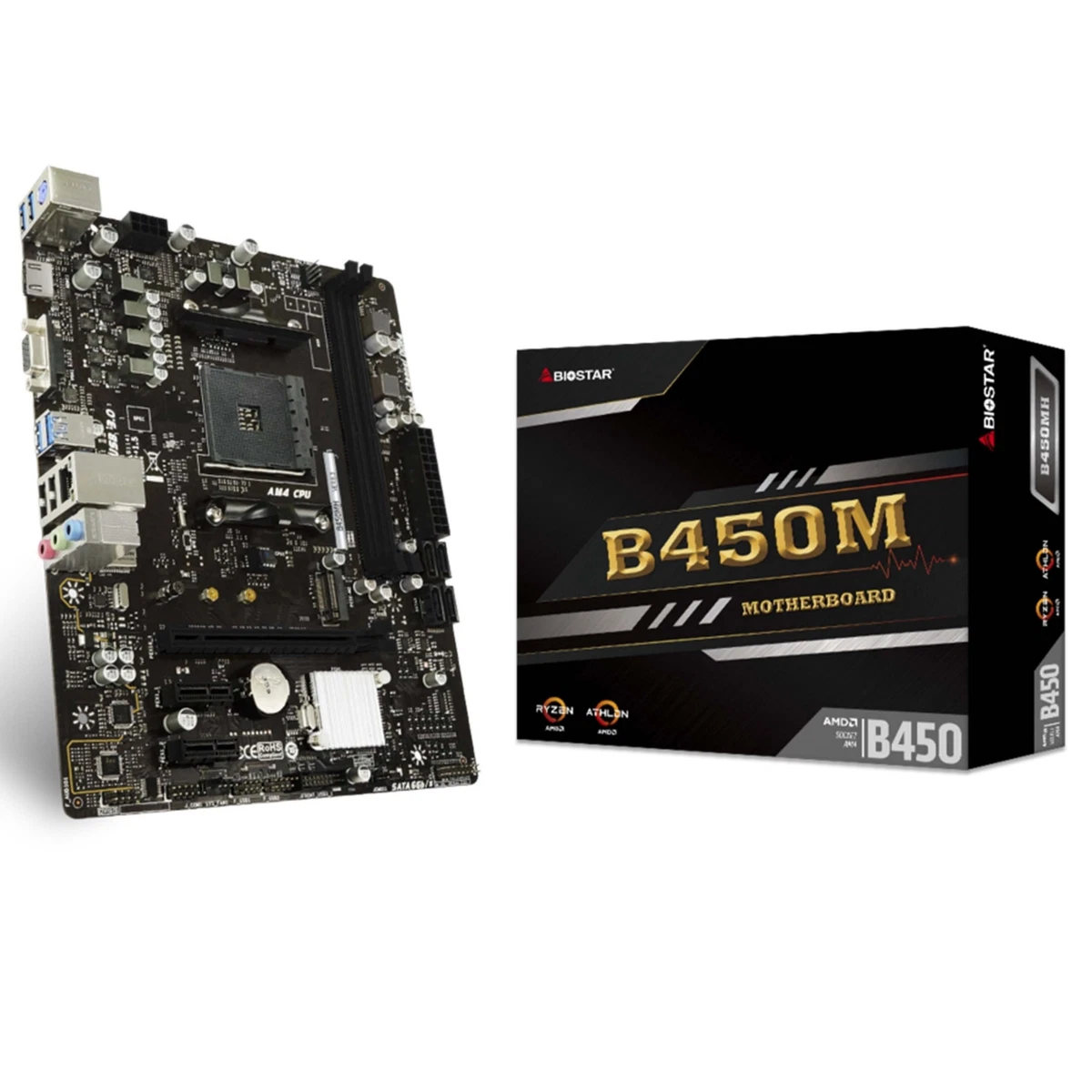 Motherboard AMD AM4 B450 Ryzen 3 5 7 9 Micro Atx Matx Nvme 2 X DDR4 Max 32GB