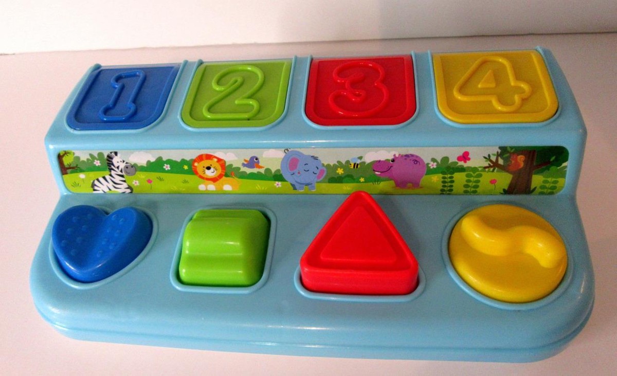 Infantino SEA BLUE Jungle or Zoo Animals *Poppin' Pals* Pop-up