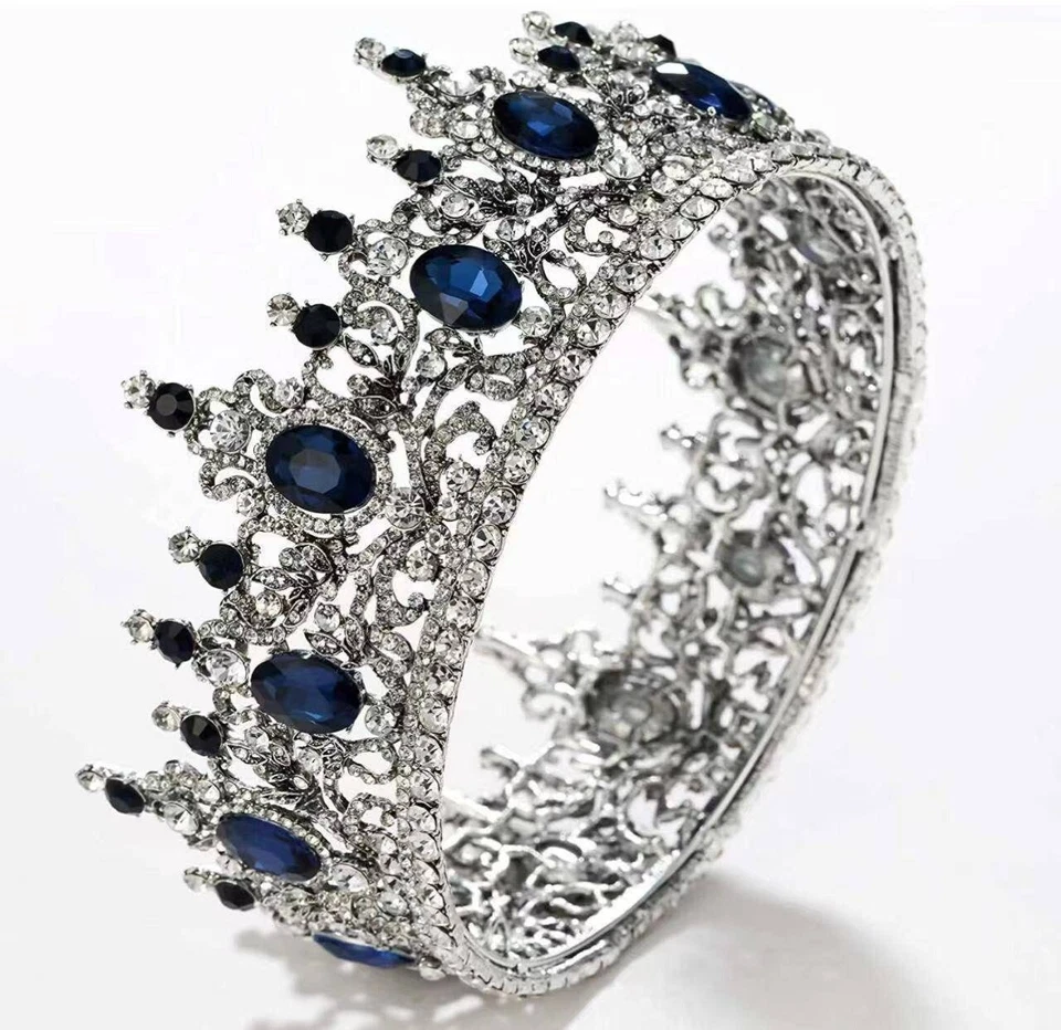 Coroa Real Rei, Casamento, Tiara, Strass, Aniversário, Presente, Halloween, Cosplay - Imagem 2 de 2
