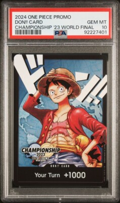 one piece promos championship 2023 world final Luffy Don Card psa