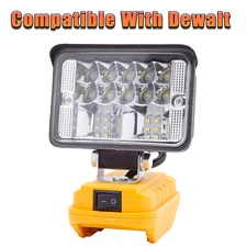 5600Lumen LED Work Light For Dewalt Li-ion Battery Outdoor Portable Lamp US
