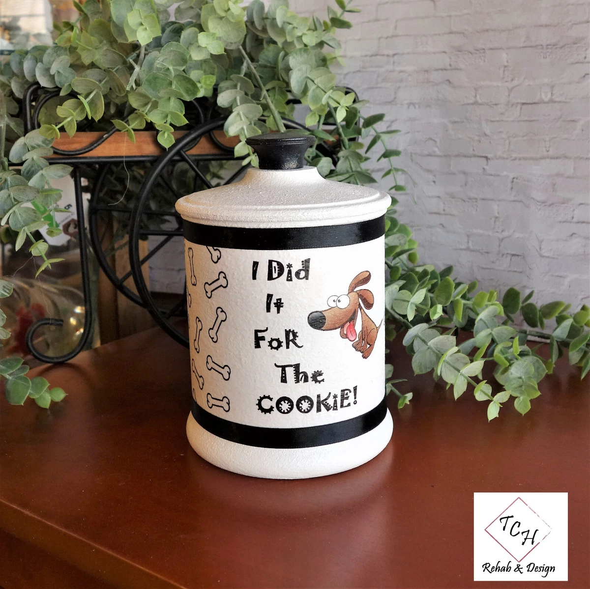 Funny dog treat clearance jar