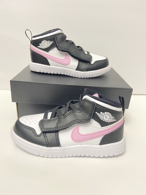 light pink and black air jordan 1