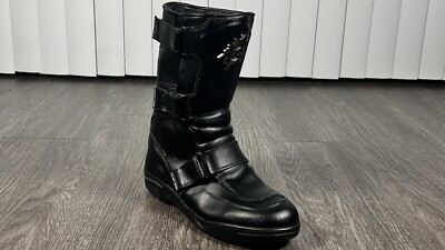 Arlen Ness Black Madif Motorcycle Racing Boots Size 42/9-9.5 US | eBay