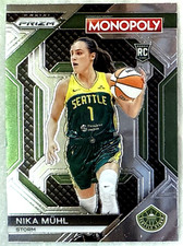 Nika Muhl Rookie Card 2024 Panini Prizm Monopoly WNBA All-Stars Insert-#WNBA26