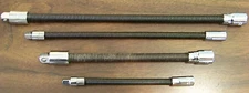 4pc 1/4" Drive and 3/8" Drive FLEXIBLE SOCKET EXTENSION BAR SET Long Flex 12 in.