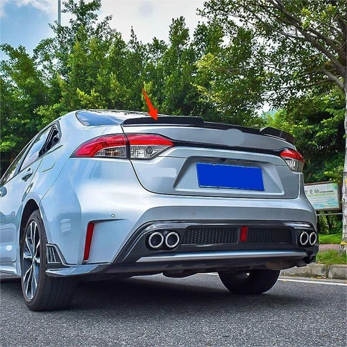 M4 Style Rear Trunk Spoiler Wing Fit 2020-2024 Toyota Corolla Sedan Glossy Black - Bild 4 von 6