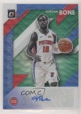 2019-20 Donruss Optic Signature Series Green Wave Prizm Jordan Bone Auto 03tg