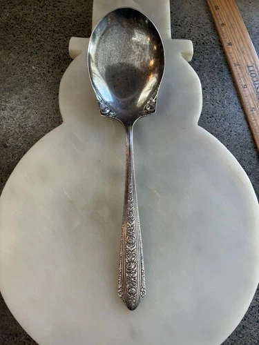 Normandie by Wallace Sterling Silver Serving/berry Spoon 10 Inches