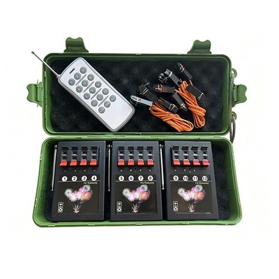 12 Cue Wireless Fireworks Firing control system equipment+Remote+12pc Ignit HOT