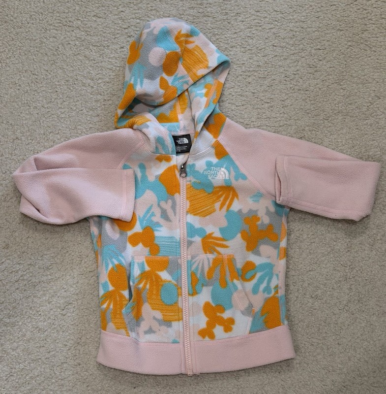 Northface Girls Glacier Zip up Sweatshirt Hoodie 4T