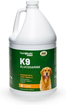 128 Oz K9 Liquid Glucosamine for Dogs, Puppies and Seniors - Chondroitin, MSM...
