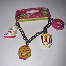 SHOPKINS 4 Charm Bracelet, New, Rare. BB