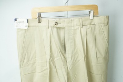 Burberry London Light Beige Brown Chino 100% Cotton Pant 56 EU BRAND NEW