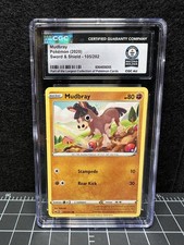 Pokemon CGC Guinness World Record Mudbray 105/202 Swsh01: Sword & Shield 1 of 1
